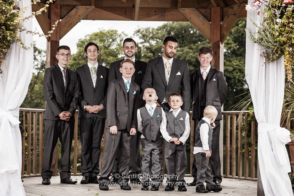 Those traditional wedding portraits. The little ones are really getting involed